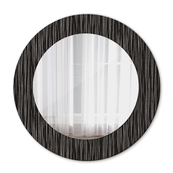 Miroir rond avec décoration Abstrait métallique