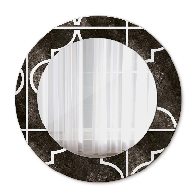 Miroir rond avec décoration Carreaux antiques