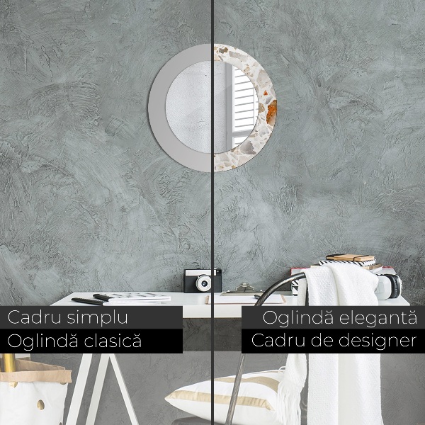 Miroir rond imprimé Fond lastrique