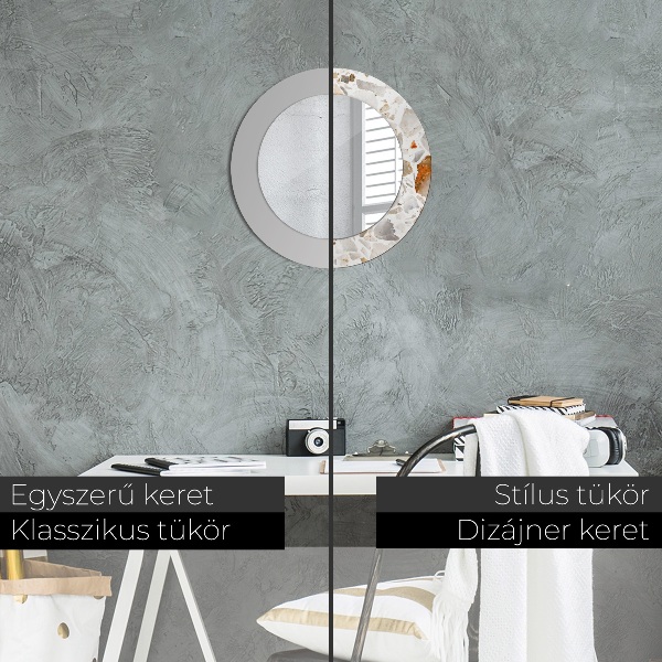 Miroir rond imprimé Fond lastrique