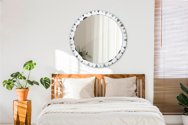 Miroir rond imprimé Mandala de la lune