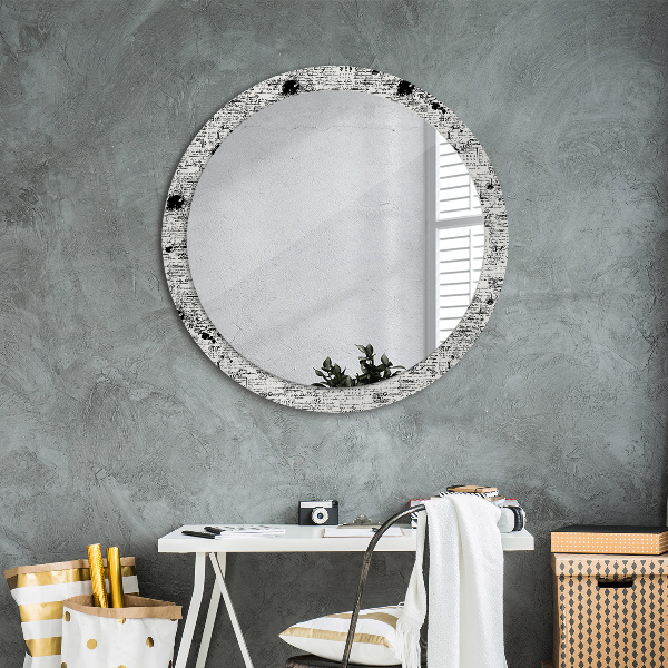 Miroir rond avec décoration Modèle