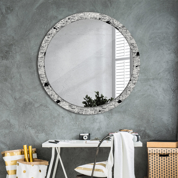 Miroir rond avec décoration Modèle