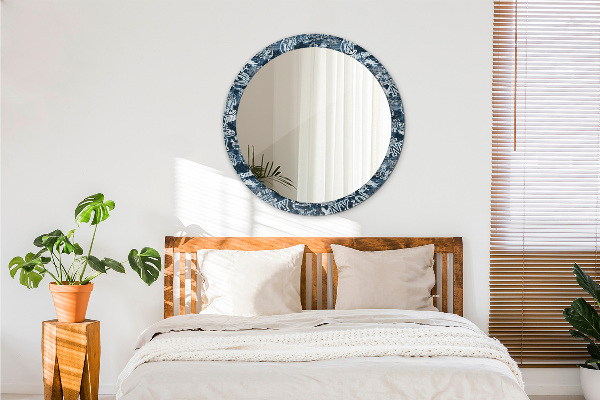 Miroir rond imprimé Collage