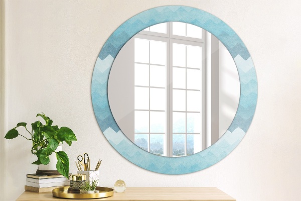 Miroir rond cadre avec impression Modèle de cordonnier