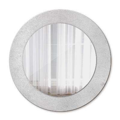Miroir rond avec décoration Texture en béton