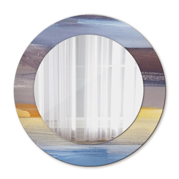 Miroir rond imprimé Image abstraite