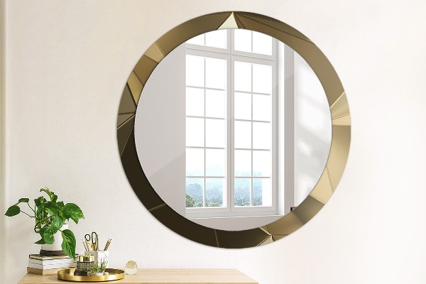 Miroir rond imprimé Abstraction moderne