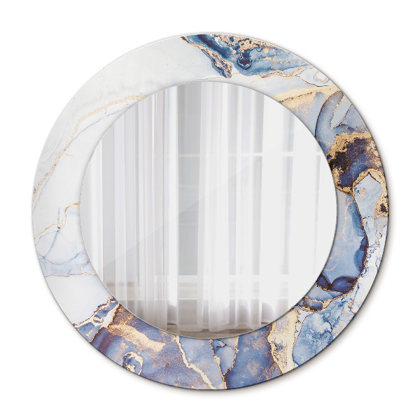 Miroir rond imprimé Art liquide abstrait