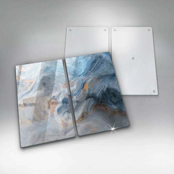 Protection plaque induction Texture de marbre