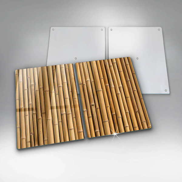 Cache plaque de cuisson Bambou bohème nature