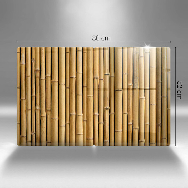Cache plaque de cuisson Bambou bohème nature