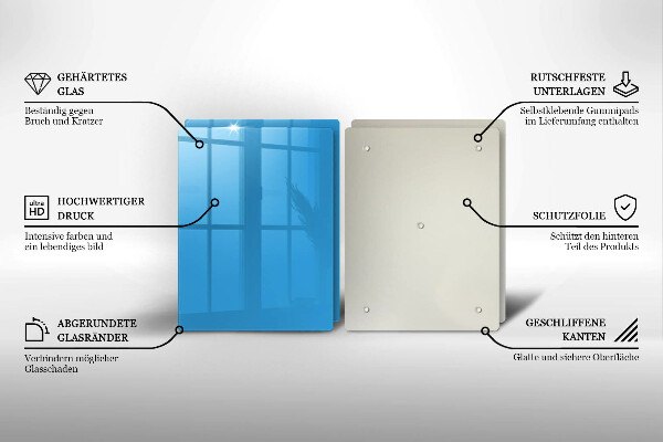 Protection plaque induction Couleur bleue