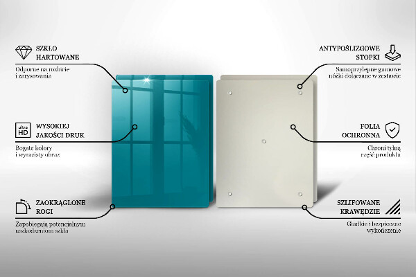 Protection plaque induction Turquoise