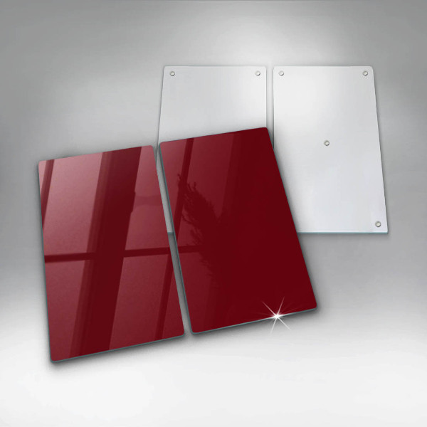 Protection plaque induction couleur bordeaux