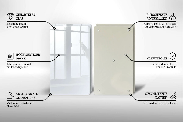 Protection plaque induction couleur blanche