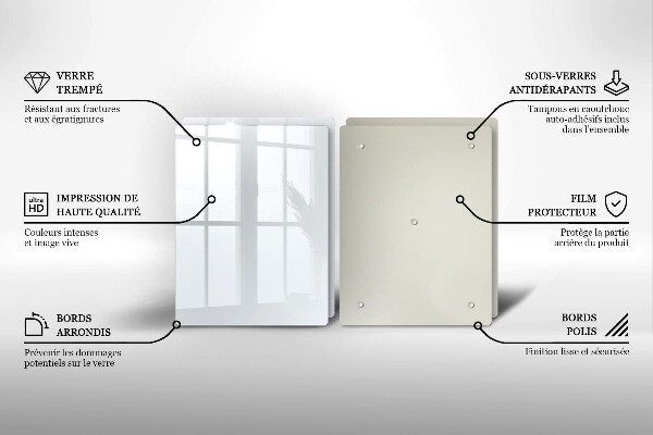 Protection plaque induction couleur blanche