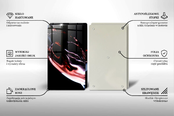 Cache plaque de cuisson Un verre de vin rouge