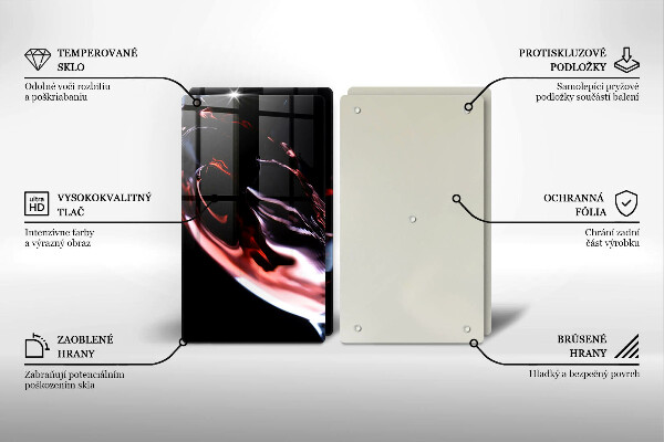 Cache plaque de cuisson Un verre de vin rouge