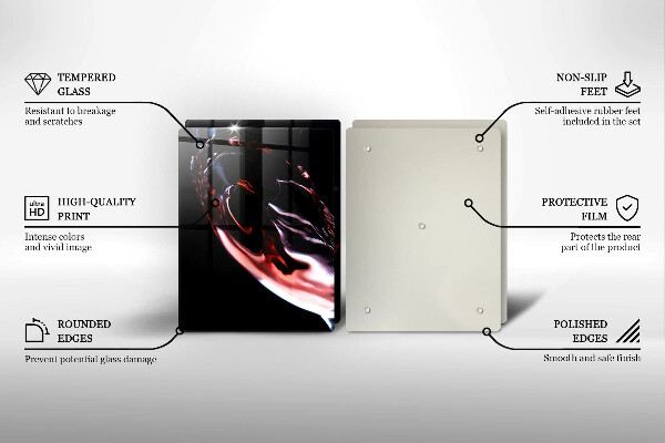 Cache plaque de cuisson Un verre de vin rouge