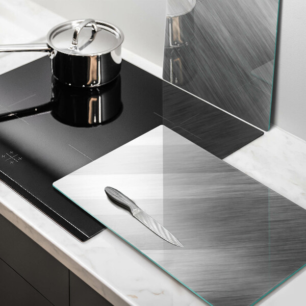 Cache plaque de cuisson Fond de texture métallique