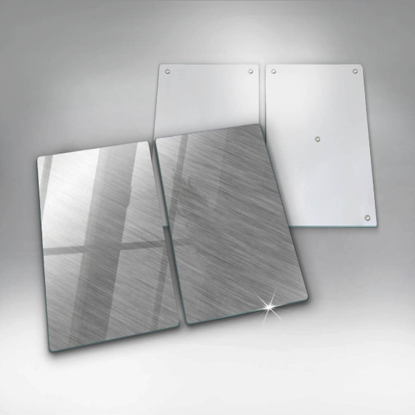 Cache plaque de cuisson Fond de texture métallique