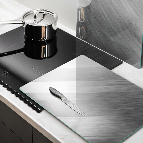 Cache plaque de cuisson Fond de texture métallique