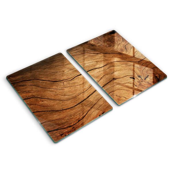 Protection plaque induction Texture de planche de bois