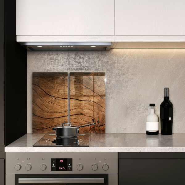 Protection plaque induction Texture de planche de bois