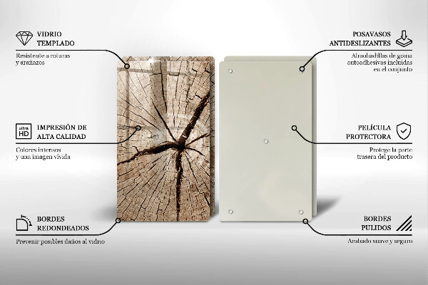 Protection plaque induction Coupe transversale d'un arbre