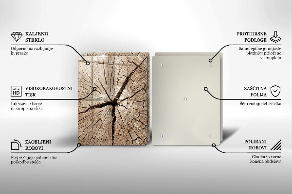 Protection plaque induction Coupe transversale d'un arbre