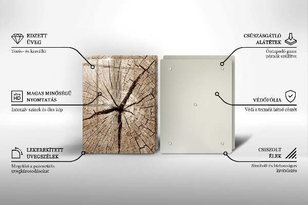 Protection plaque induction Coupe transversale d'un arbre