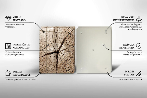 Protection plaque induction Coupe transversale d'un arbre
