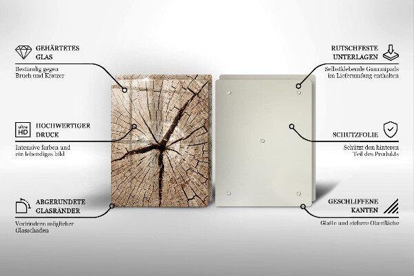 Protection plaque induction Coupe transversale d'un arbre