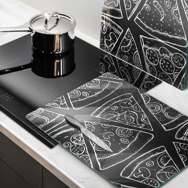 Protection plaque induction Illustration de pizza