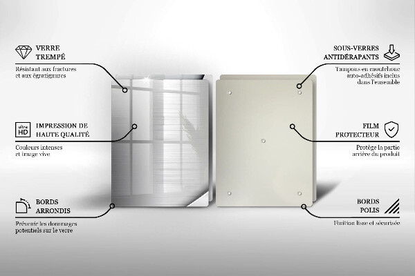Cache plaque de cuisson Formes métalliques