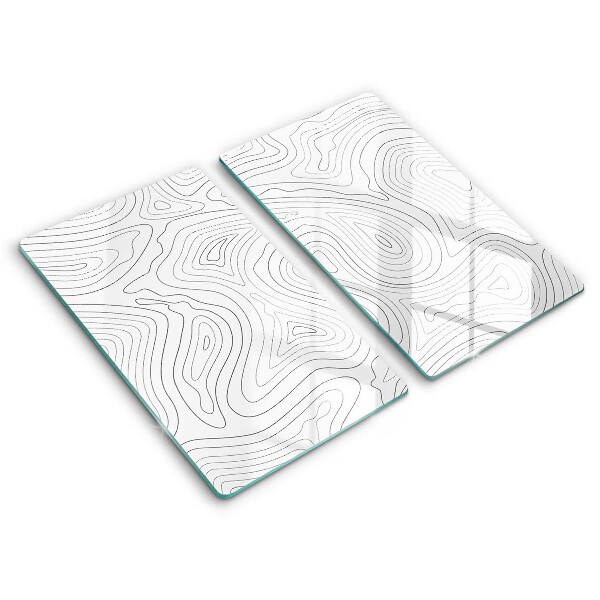 Cache plaque de cuisson Formes abstraites