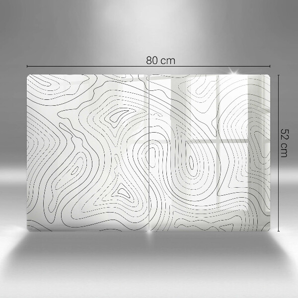 Cache plaque de cuisson Formes abstraites