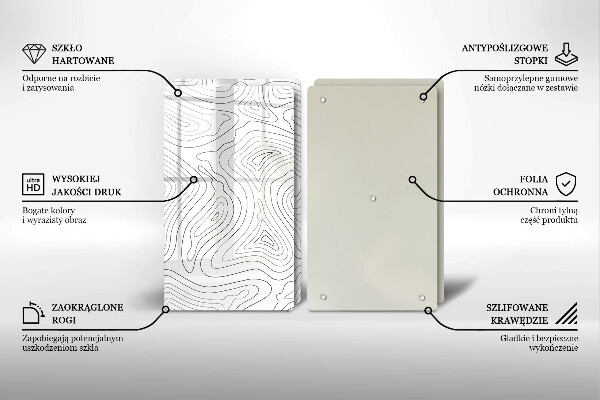 Cache plaque de cuisson Formes abstraites