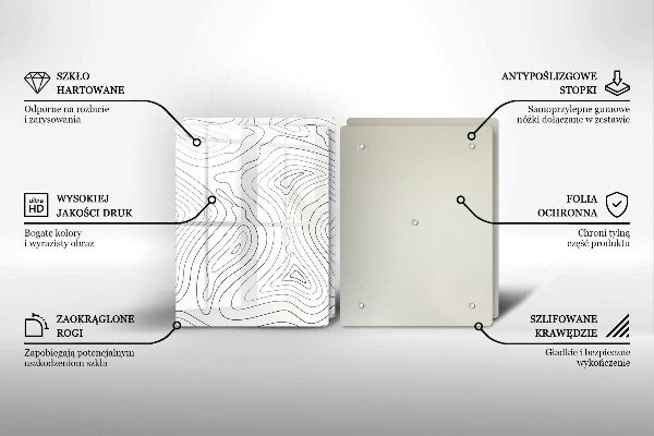 Cache plaque de cuisson Formes abstraites