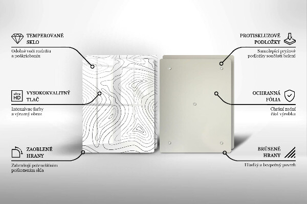 Cache plaque de cuisson Formes abstraites