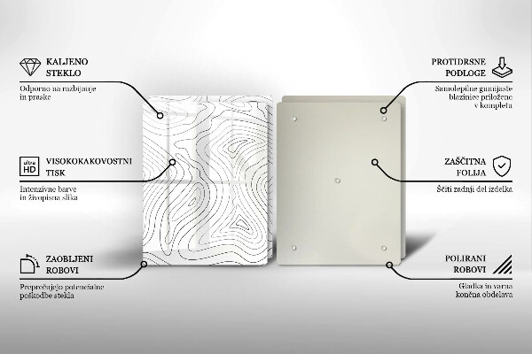 Cache plaque de cuisson Formes abstraites
