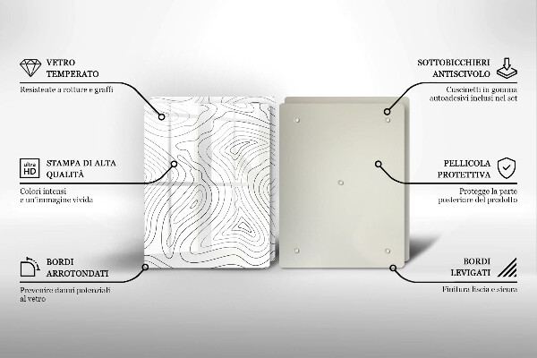 Cache plaque de cuisson Formes abstraites