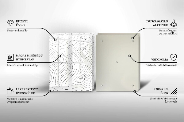 Cache plaque de cuisson Formes abstraites