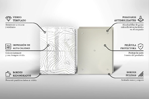 Cache plaque de cuisson Formes abstraites