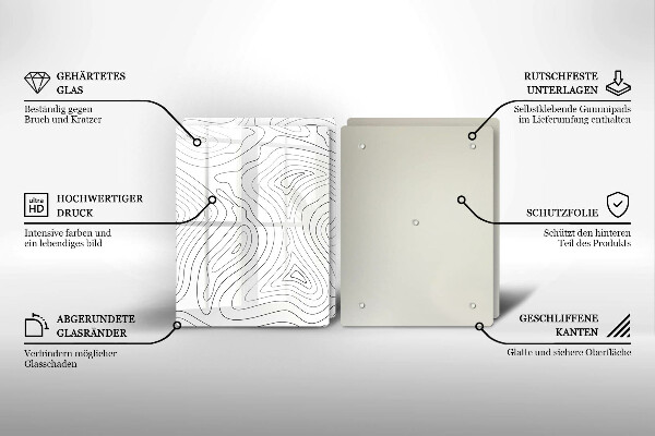 Cache plaque de cuisson Formes abstraites