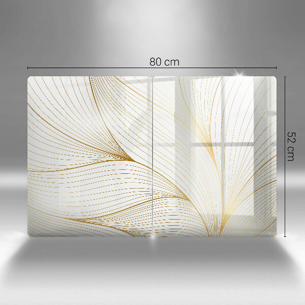 Cache plaque de cuisson Modèle de lignes modernes