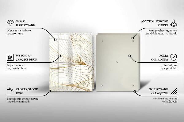 Cache plaque de cuisson Modèle de lignes modernes