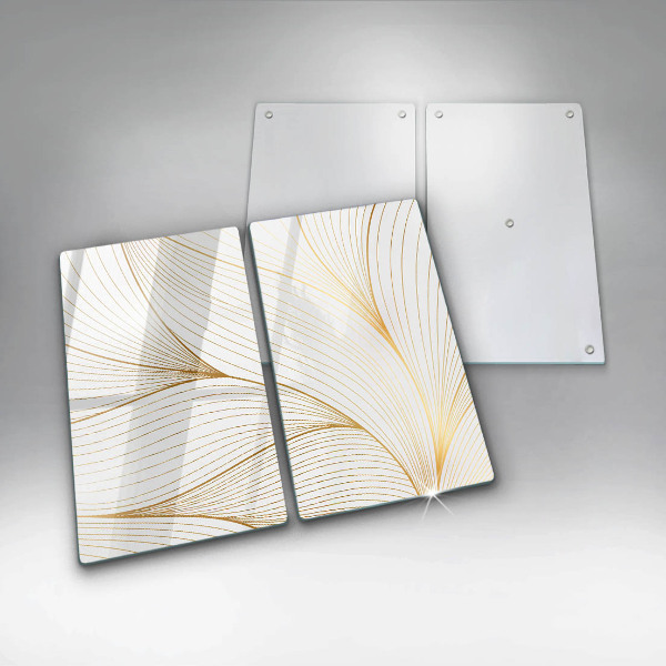 Cache plaque de cuisson Modèle de lignes modernes