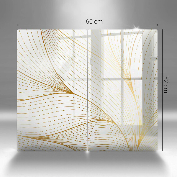 Cache plaque de cuisson Modèle de lignes modernes